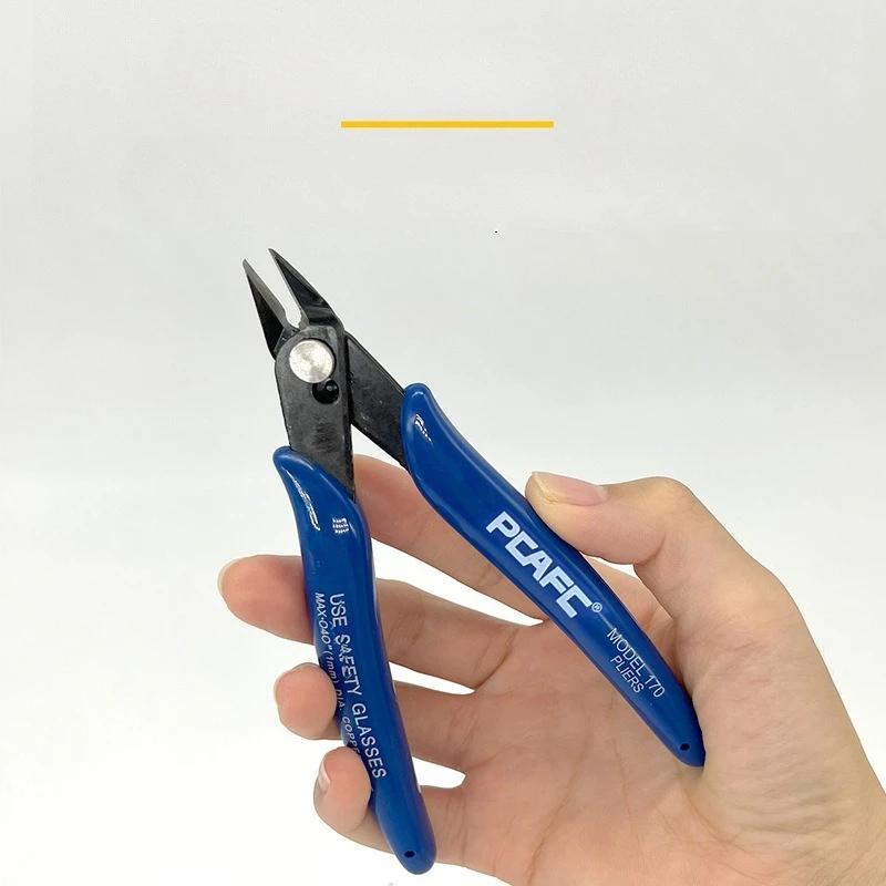 Бокорезы из углеродистой стали, плоскогубцы с заостренными губками, маленькие кусачки для проволоки, плоскогубцы с носиком для DIY, ручной работы