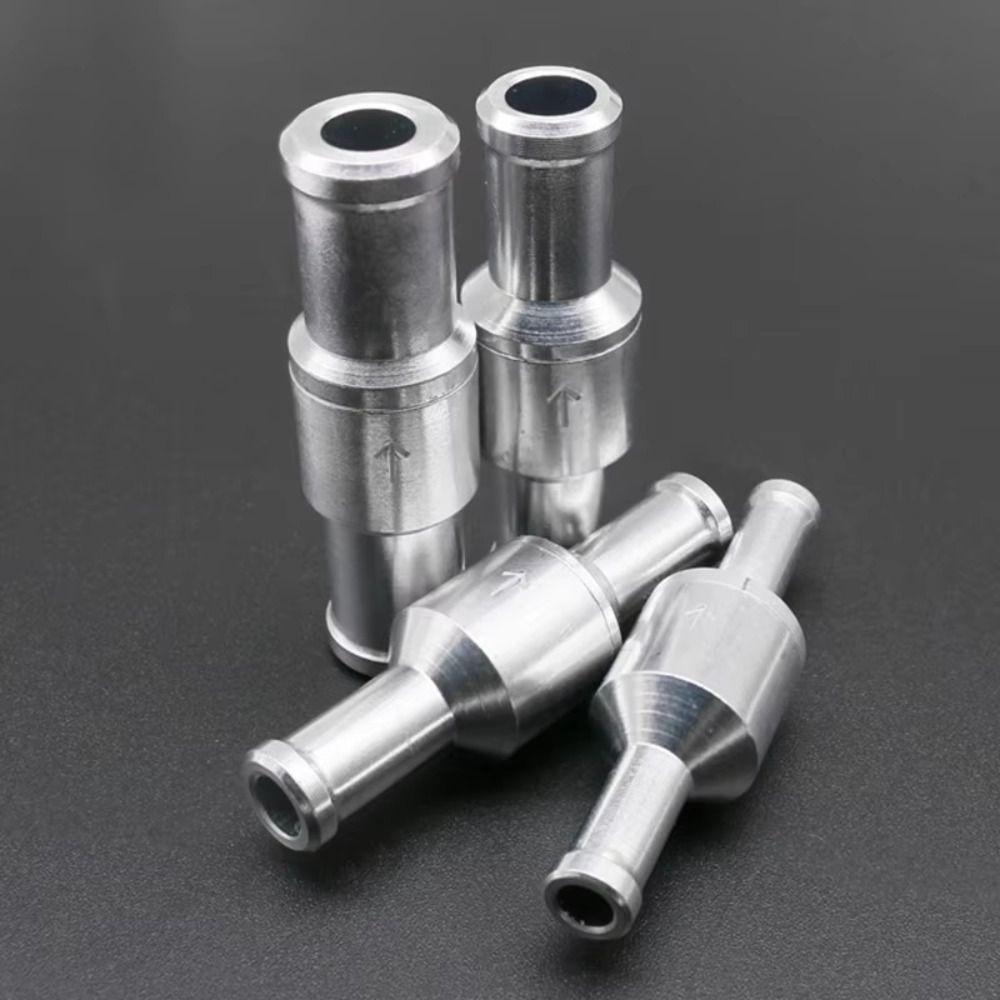 Aluminium Non Return Check Valve Chrome Professional Grade Inline Check Valve NBR Rubber High Reliability Fuel Valve