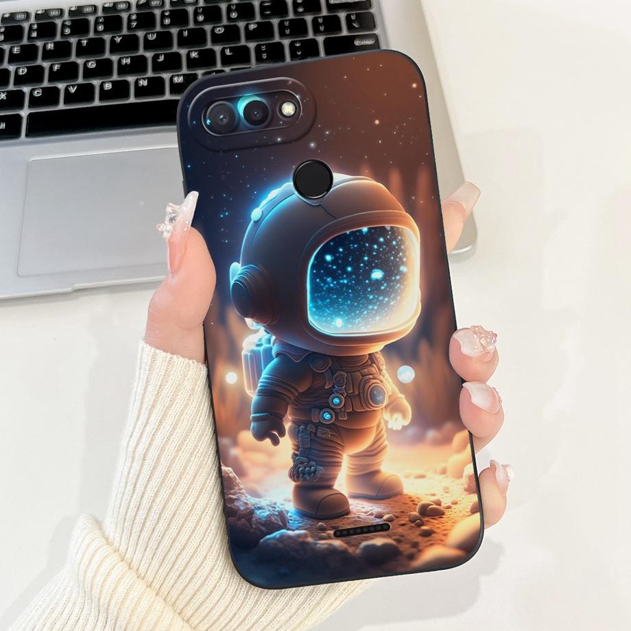 Для Xiaomi Redmi 6 6A Чехол Мягкий Матовый Силиконовый Capa Готический Стиль Мультяшный Панда Цветок Задняя Крышка Для Redmi6 Redmi6a Coque Funda