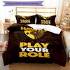 3pcs Football Team (21) Design Cover Set - HD Printed Bedding with 1 Cover and 2 Pillowcases - Perfect for Home and Dorm Decor