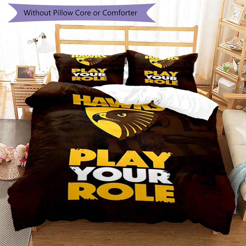 3pcs Football Team (21) Design Cover Set - HD Printed Bedding with 1 Cover and 2 Pillowcases - Perfect for Home and Dorm Decor