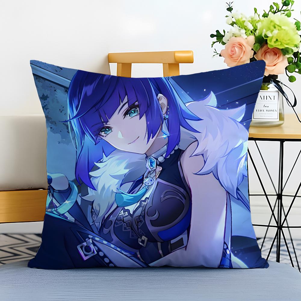 Yelan Cushion Cover Washable Linen Pillowcase Soft for Sofa Bed Cozy Home Room Decor