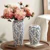 Ваза Керамическая ваза Европейская классическая ваза Домашняя гостиница Цветочная композиция Модный орнамент Ваза