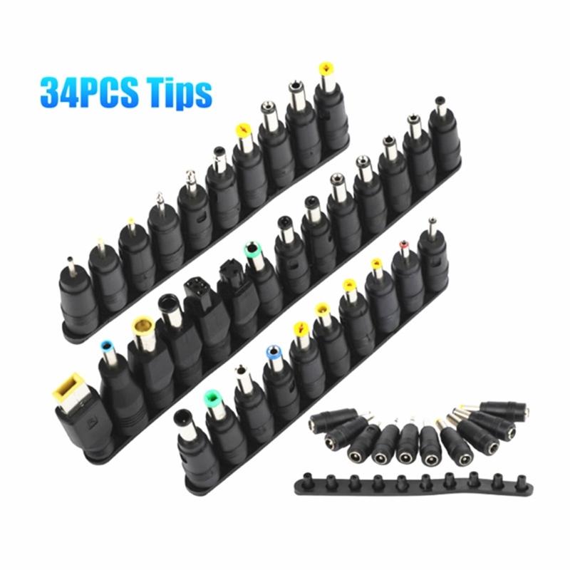 Автомобильное зарядное устройство 90 Вт 19 В 4,74 А для ноутбуков Решение для зарядки Опционально 34 наконечника Разные