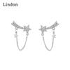 Lindon Copper Alloy Zircon Earrings Drop Earrings For Women Wedding Party Gifts