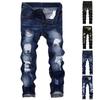 Jeans Men's Broken Trendy Men's Straight Jeans Make Old Personality Men's Wear