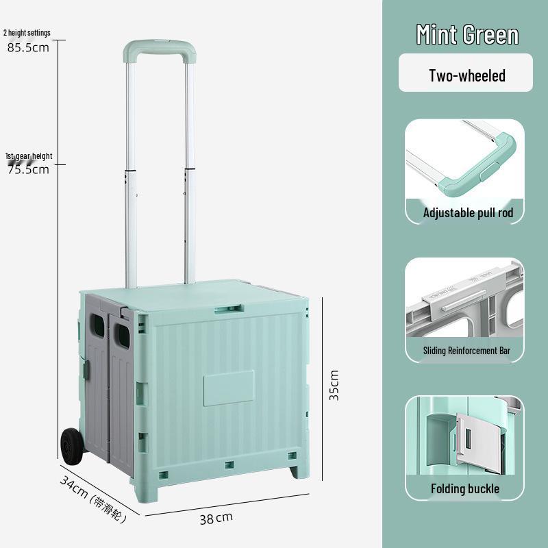 Portable Foldable Camping Trailer & Shopping Cart