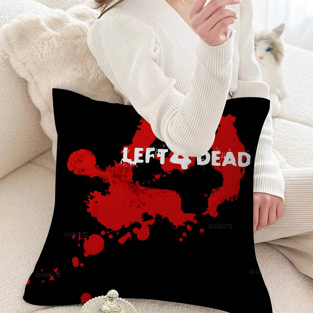 Игровой Анимационный Чехол на Подушку L-Left 4 Dead Автомобильная Декоративная Подушка для Дивана Автомобиля Рождественский Подарок 40x40см 45x45см