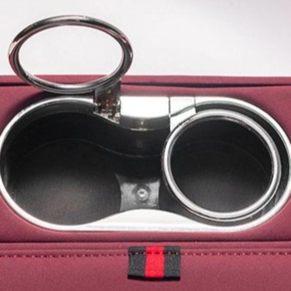 PU Leather Car Armrest Cushion Arm Rest Height Pad Phone Storage Box Car Interior Tissue Box Auto
