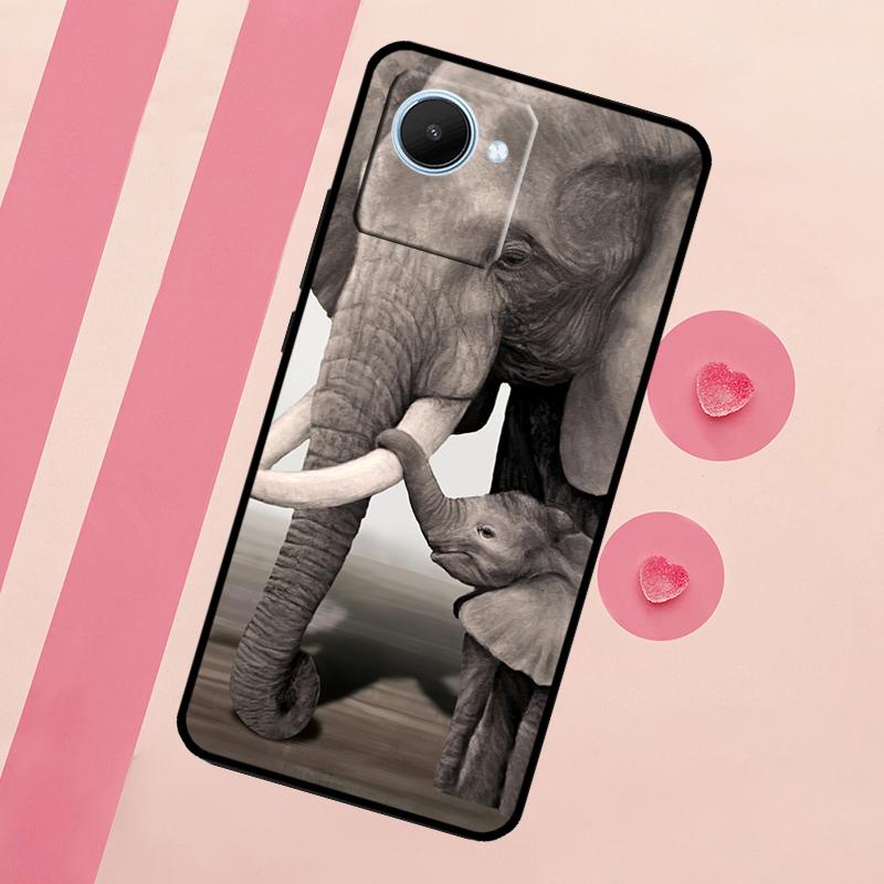 Elephant Baby Nature Case For Realme GT Neo 5 3T 2T 9 11 10 Pro Plus C11 C15 C21Y C25S C30 C31 C33 C35 C53 C55