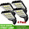 4 Наружный солнечный индукционный светильник со сверхярким и датчиком движения человека, 3 режима освещения, подходит для садов, гаражей