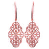[L6326] - Rose Gold 'Carmen' Gold Plated Earrings - 25x15 Mm