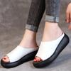 Fashion Slippers for Women's Summer New Platform Shoes Womens Outdoor Slippers Open Toe Roman Shoes Ethnic Zapatos Mujer 2024 Tendencia