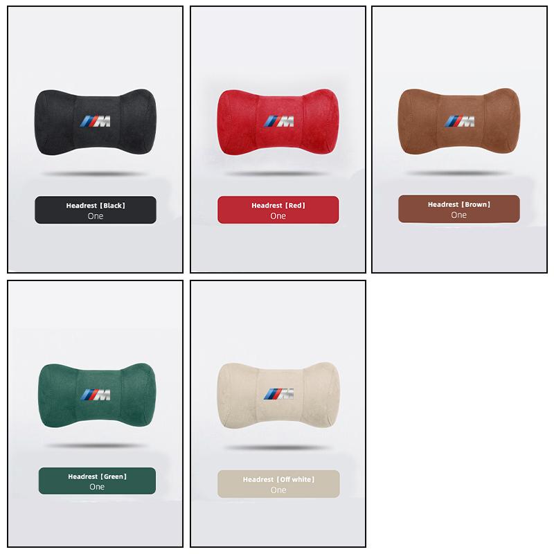 NTSM5 Motorcycle Sticker/Car Neck Protection Pillow Headrest Memory Cotton Lumbar Support For BMW M E46 E90 E60 F30 F10 E39 E36 F20 X5