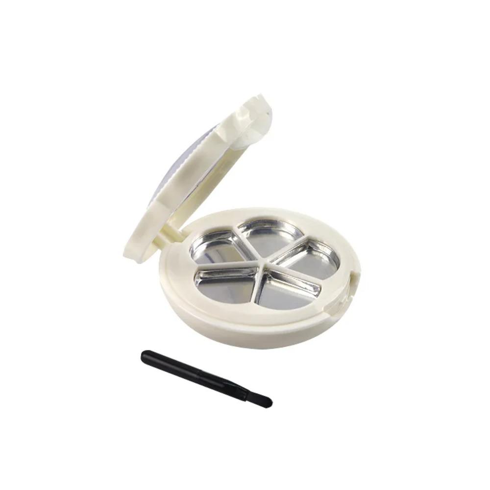 Flower Shape Empty Eyeshadow Case with Mirror Lipstick Box Cute Cosmetic Sample Container Outdoor