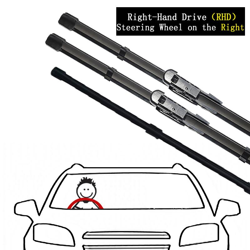 Для MG 5 GT AP12 2012 ~ 2018 щетки стеклоочистителей окон бескаркасный резиновый рычаг автомобильные аксессуары шайбы замена высокой очистки