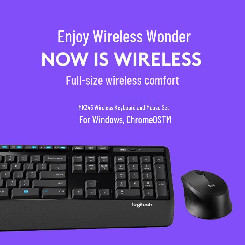 Logitech MK345 Wireless Keyboard and Mouse Combo