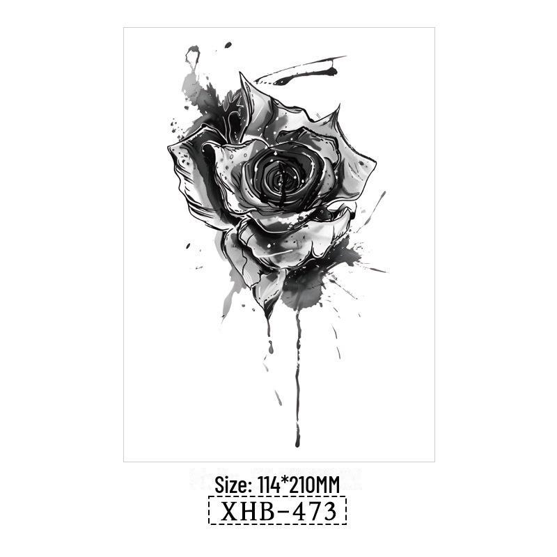 3D реалистичные временные татуировки-наклейки с изображением бабочек, тигров и змей