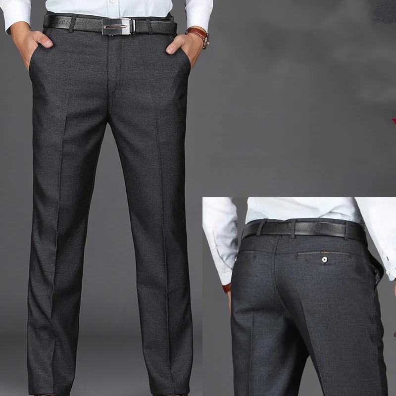 Men's Spring and Fall Straight Western Pants Middle-aged and Elderly Loose Casual Pants