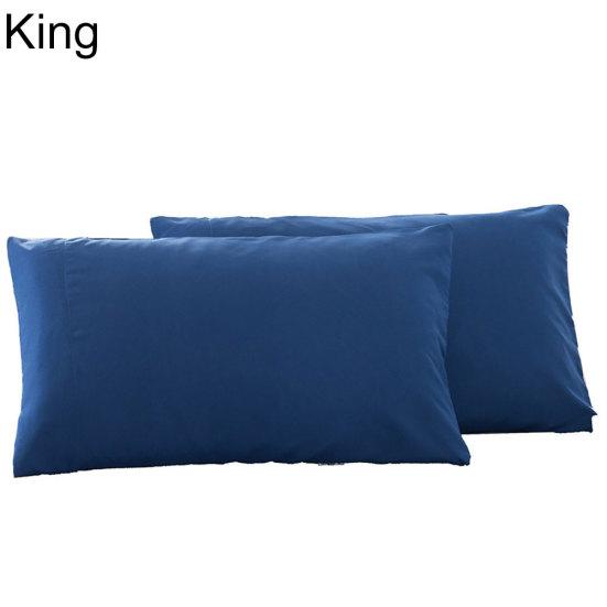 2 шт. однотонный чехол для подушки King Queen для дома, спальни, кровати
