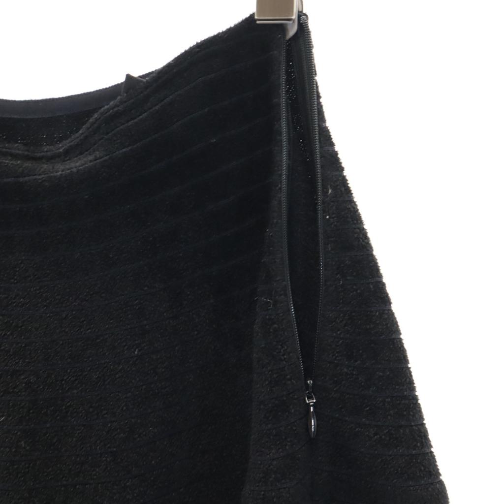 FOXEY сделано в Японии Миди длина вязаная Многоярусная юбка 38 черный Женский Б/У