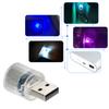 1Pc Universal Car Mini USB LED Atmosphere Lights Decorative Lamp for Party Ambient Modeling Car Home Portable Plug Play Lights