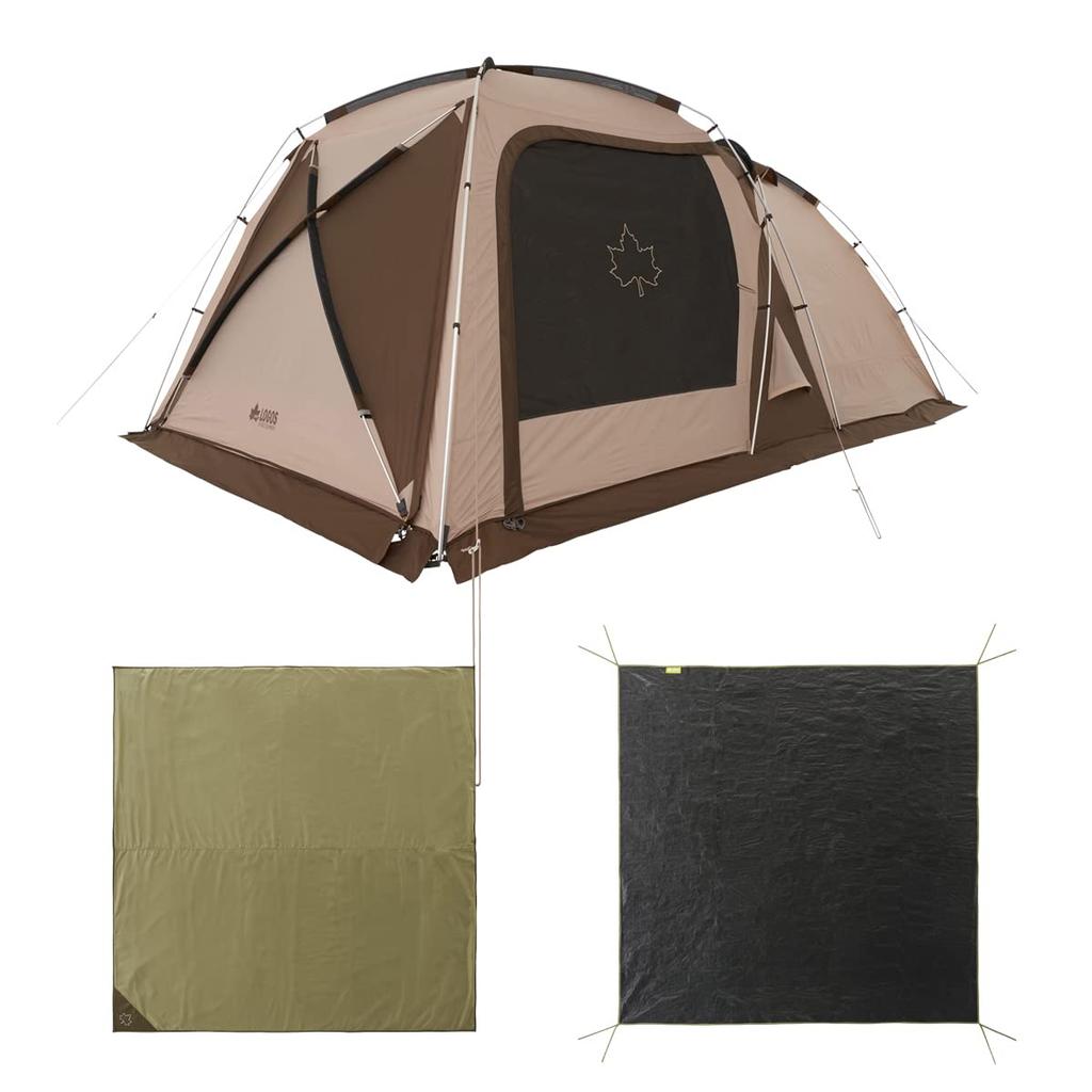 LOGOS Палатка Tradcanvas PANEL Double XL 71208003 5-местная семейная брезентовая палатка Set-BB