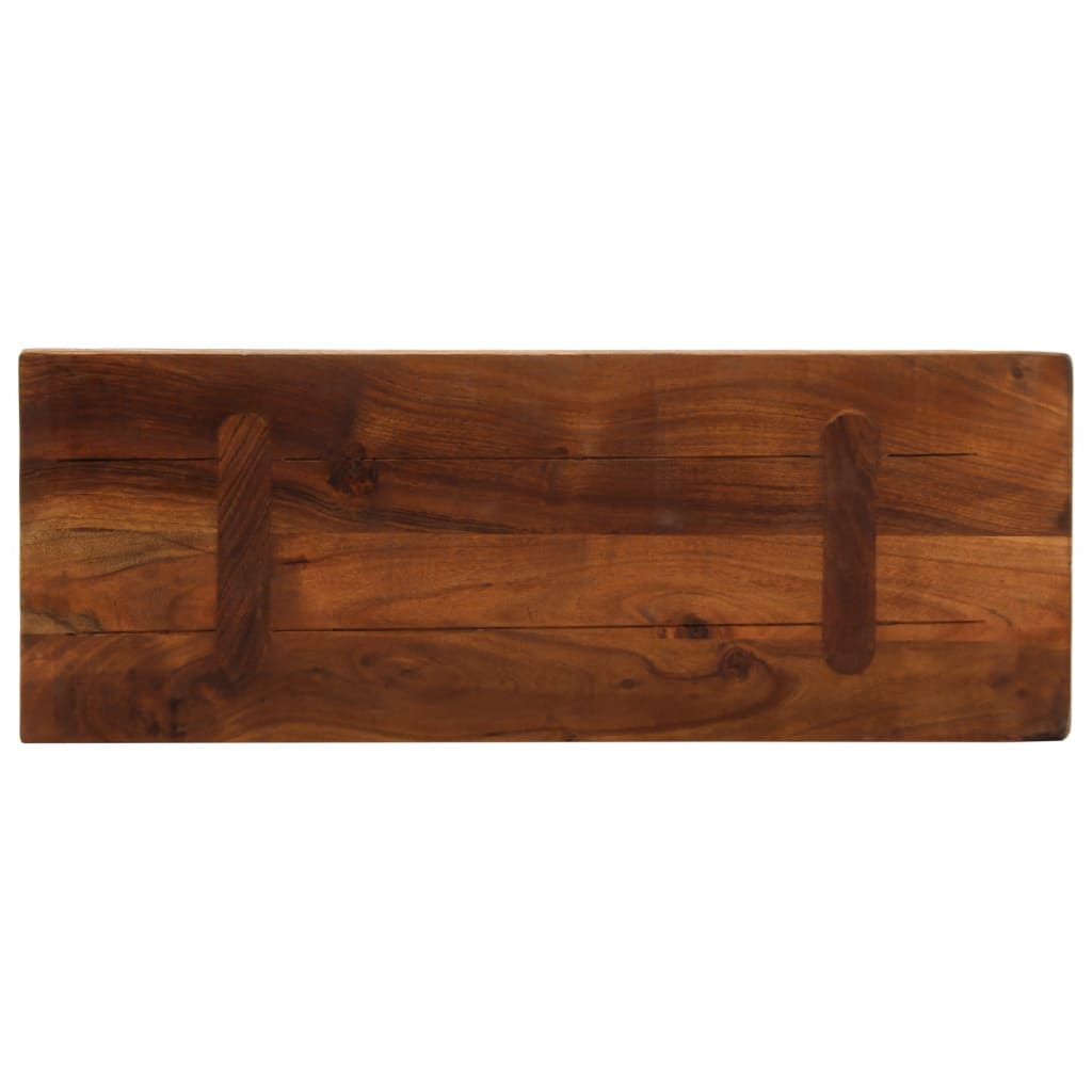Tabletop 80x20x3.8 cm Rectangular Solid Reclaimed Wood