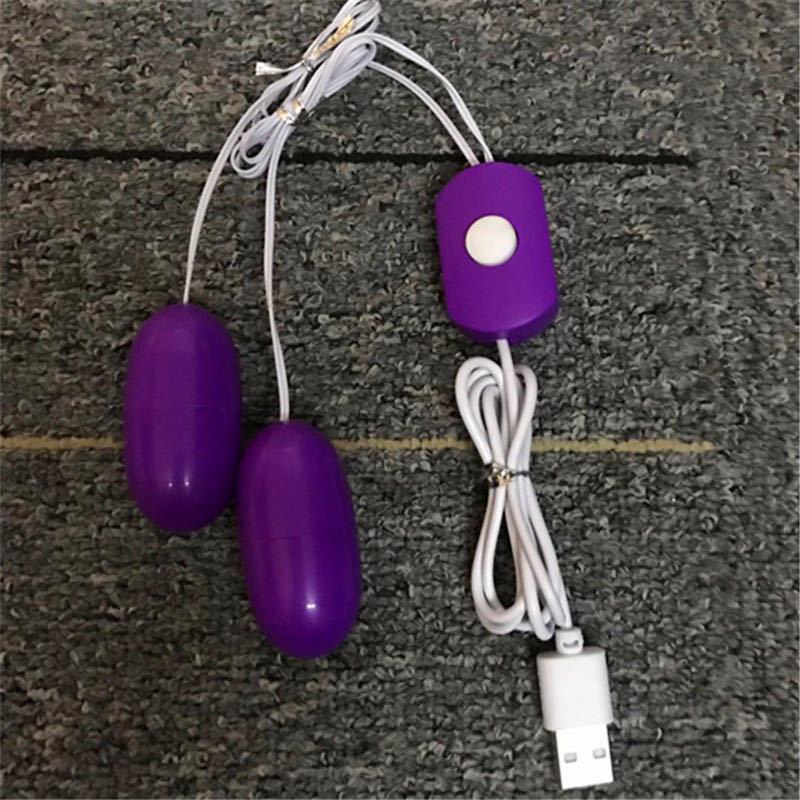 Women's USB Rechargeable Double-Head Vibrator - High-Power Erotic Self-Pleasure Toy with Strong Vibration