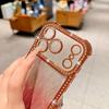 Градиентный чехол для телефона со стразами и блестками для iPhone 17 Pro Max 16 Plus 15 14, удобный захват, противоударный, тонкий, прочный чехол