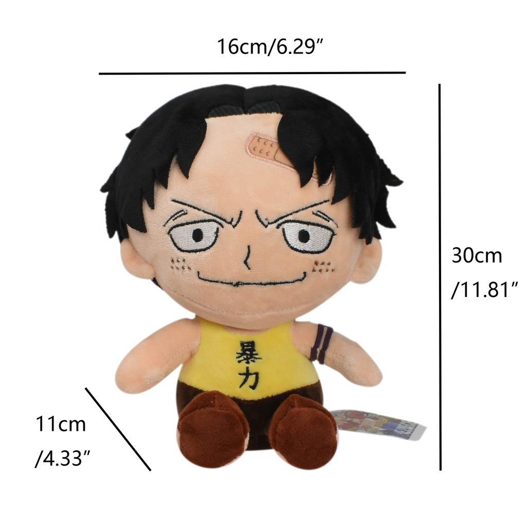 Плюшевая игрушка One Piece Луффи Ророноа Зоро Тони Тони Чоппер Мягкая кукла Украшение для рюкзака Игрушки Подвеска Детям Настоящий подарок из аниме