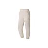 Li Ning Fitness Series Solid Color Elastic Waist Quick-Dry Tapered Sports Long Pants Women Bottoms Oatmeal-Gray AYKS358-3