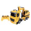 11-канальный игрушечный RC-инженерный автомобиль с музыкальным световым эффектом 2.4G пульт дистанционного управления экскаватор для детей