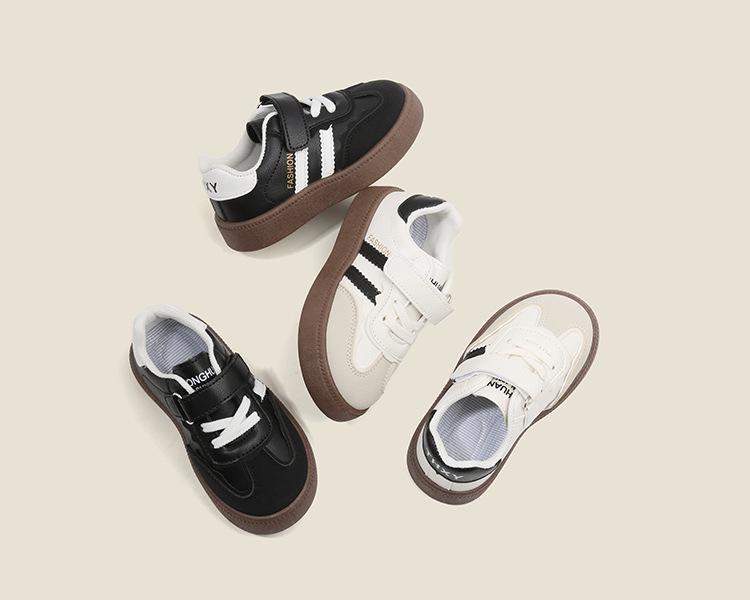 2025 Детская немецкая нескользящая спортивная обувь: Весенне-осенняя коллекция — белые кроссовки с мягкой подошвой для мальчиков и девочек