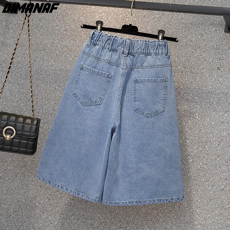 DIMANAF 2022, весенние джинсы, короткие брюки, женские свободные повседневные хлопковые джинсовые брюки оверсайз, женские повседневные женские брюки, шаровары