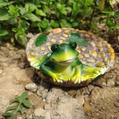 Хранение Декоративное Украшение Счастливая Непослушная Лягушка Играет В Воде Украшение Домашнего Сада Украшение Из Смолы Поделки