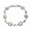 Gvc Jijia High-quality Pear-shaped Edge Bracelet Super Flash Hollow Water Drop Crystal Inlaid Jewelry for Girlfriend Gift