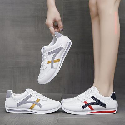 Летняя сетчатая кожа дышащие женские туфли новая спортивная белая обувь повседневная обувь