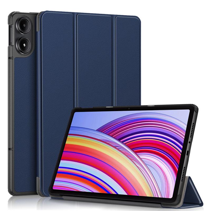 Для Xiaomi Redmi Pad Pro 2024 Чехол-подставка с тремя складками Чехол Funda для планшета Xiaomi Poco Pad Red Mi Pad Pro с функцией автоматического отключения