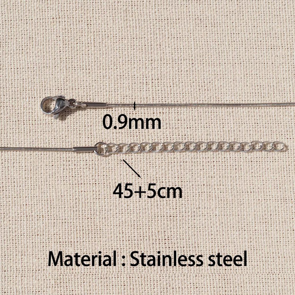 Золотая цепочка-змеиная кость из нержавеющей стали с вакуумным покрытием для сохранения цвета для женщин