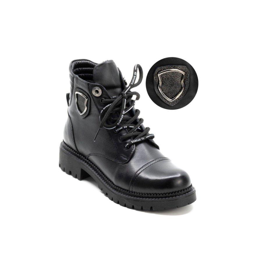 Женские повседневные ботинки из натуральной кожи на толстой термоподошве