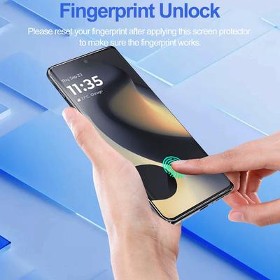 Т Кратко (2 шт. Защитная пленка для экрана Motorola Moto Edge 2024, Легко устанавливается, Без пузырей, Мягкая защитная ТПУ-пленка против ударов, Поддержка отпечатков пальцев