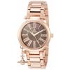 Vivienne Westwood Mother Orb Watch, Stainless Steel (Pink Gold Plated), Brown Dial, Quartz Movement, VV006PBRRS, Women's