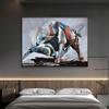 Abstract Spanish Bullfight Canvas Paintings Colorful Bull Wall Art Posters and Prints Animal Pictures for Living Room Home Decor