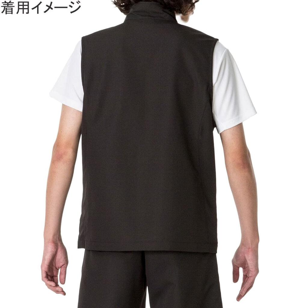 Mizuno Training Cloth Small Vest, Sweat-Wicking, Quick-Drying, 32JCA135, Black,