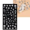 New Year Nail Art Decorations Christmas Nail Stickers Snowflake Nail Stickers Christmas Nail Decals