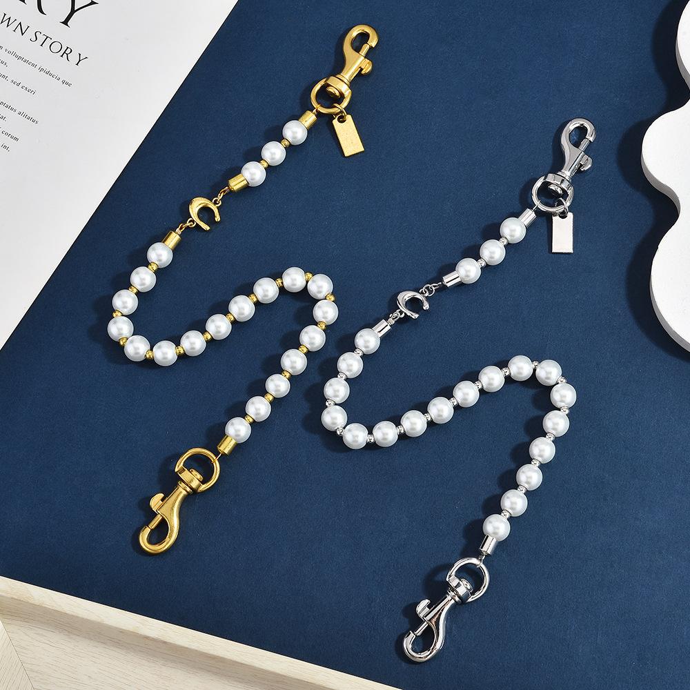 Imitation Pearl Bag Pendant, Popular Trend Fashion Chain, Crossbody Square Bag Chain