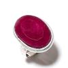Рубин(Смоделированный) Подарочное кольцо из серебра 925 пробы с драгоценными камнями ручной работы, размер 7,5 A9f11