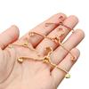 5pcs Gift Toy Alloy 4/6.5cm Hangers Bedroom Decor Dollhouse Furniture Dolls Clothes Accessories
