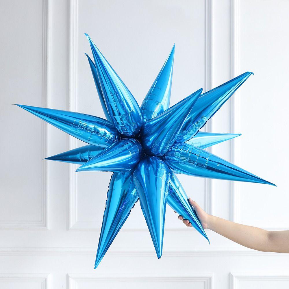 12 шт. День рождения Свадьба Взрыв Звезда Воздушный шар Креативные Конусные Фольгированные шары Новые Шары-Звезды